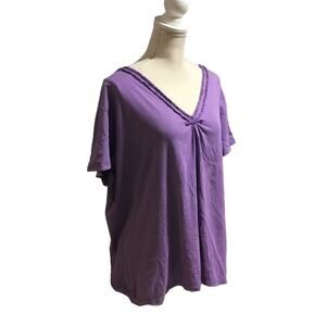 Just My Size V Neck Top